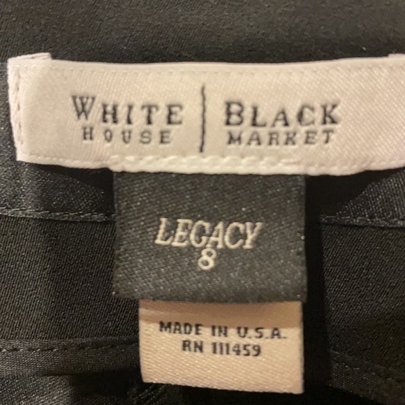 NWOT WHBM women’s LEGACY wide leg CROP / CAPRIS pants. Black size 8 - Picture 9 of 9